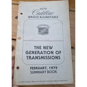 1979 Cadillac Service Roundtable The New Generation of Transmissions Manual